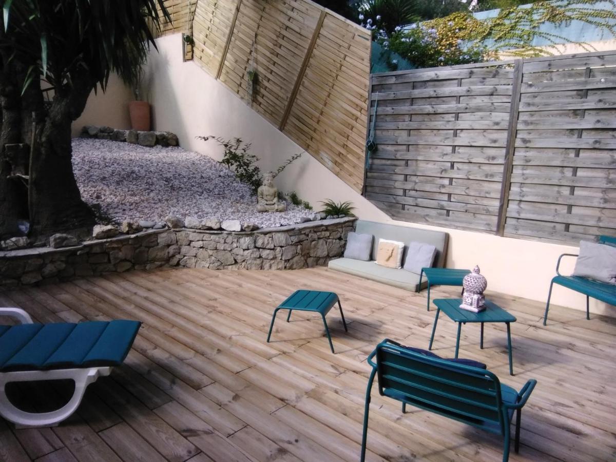 Nice- Gairaut - Jardin Prive- Grand F1 Lumineux-Piscine Collective Bagian luar foto